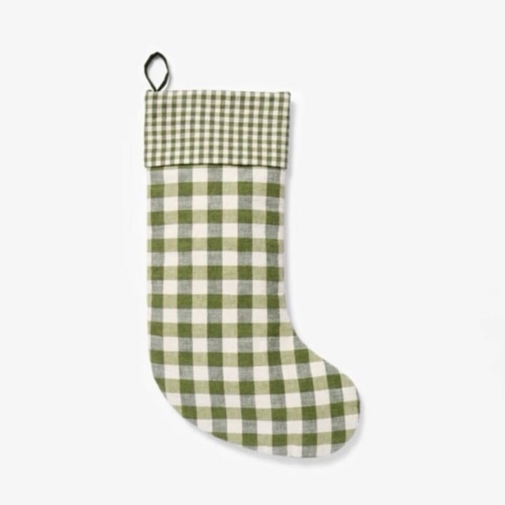 Threshold Studio McGee Mixed Plaid Woven Stocking Green - Target 2024